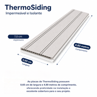 ThermoSiding - Impermeável e Isolante para Ambientes Internos e Externos